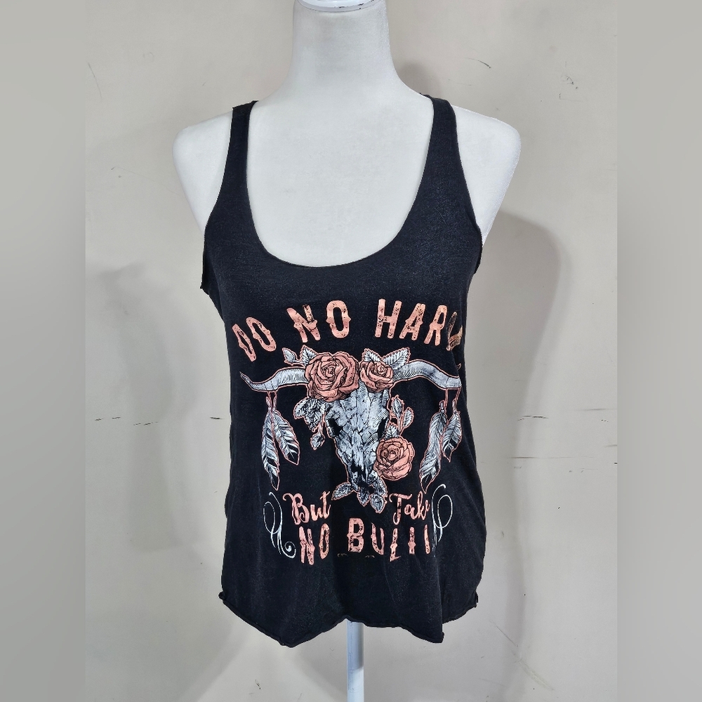 Next Level Apparel Black Tank Top with Graphic Design